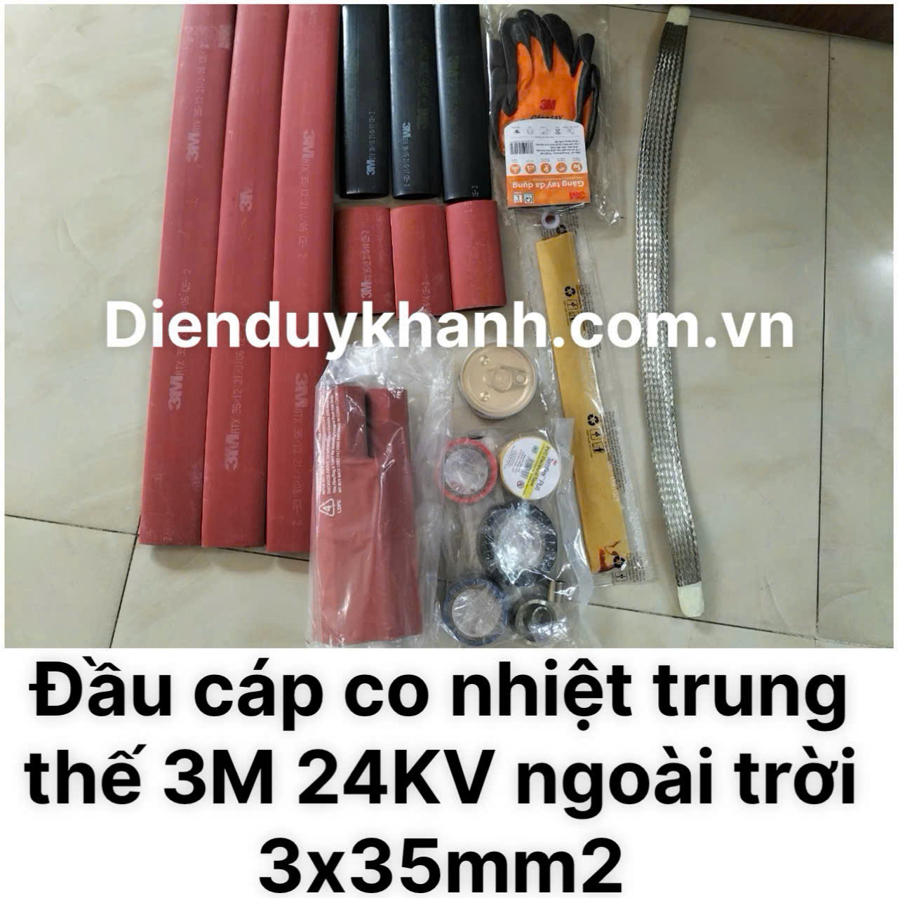Đầu Cáp Co Nhiệt Trung Thế Ngoài Trời 24KV OD 3C (J)6S-35 (3x35mm2) MHO